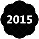 New Year 2015 Sticker 2015 Label Icon