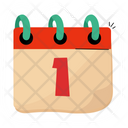 Date New Year Calendar Reminder Icon