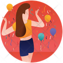 New Year Celebration Christmas Gift Celebration Icon