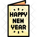 New Year Postcard Postcard Letter Icon