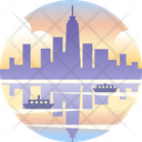 York America Cityscape Icon