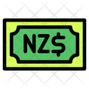 New Zealand Dollar Banknote Country Icon