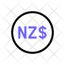 New Zealand Dollar Money Cash Icon