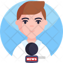 News Broadcasting News Channel Reporter Icon