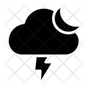 Flash Night Clouds Icon