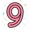Nine Nine Number 9 Icon