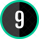 Nine Number Count Icon