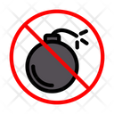 Bomb Danger Ban Icon