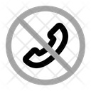 No Call Warning Prohibition Icon
