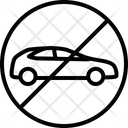 No Car Automobile Icon