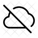 No Connection No Cloud Disconnect Icon