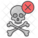 No Danger Skull Dangerous Icon