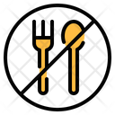 No Eating Fasting No Food Icon
