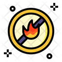 No Fire Prohibition Forbidden Icon