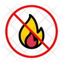 Flame Fire Banned Icon