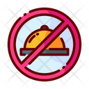 No Food No Eating No Grub Icon