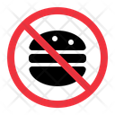 No Food Prohibition Forbidden Icon