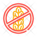 No Gluten No Wheat Gluten Icon