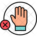No Groping Do Not Touch Forbidden Icon
