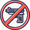 No Guns Guns Forbidden Guns Prohibited Icon