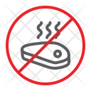 No Meat Prohibited Icon