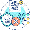 No passwords and pins  Icon