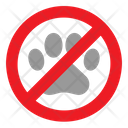 Pet Warning Paw Icon