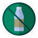No Plastic Bottles Forbidden Plastic Icon