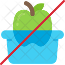 No Plastic Fruit Packaging Icon
