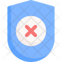 No Protection Shield Icon