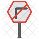 No Right Traffic Icon