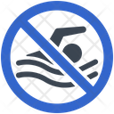 Swim Swimming Restriction Icon