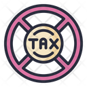 No Tax Ban Prohibited Icon