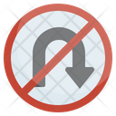 No U Turn Icon