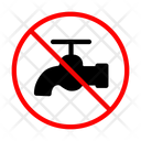 Banned Water Tap Icon