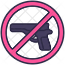 No Weapon Gun Danger Icon