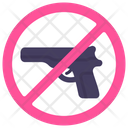 No Weapon Gun Danger Icon
