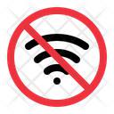 No Wifi Prohibition Forbidden Icon