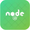 Node Js Logo Icon - Download in Rounded Style