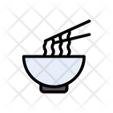 Noodles Bowl Chopstick Icon