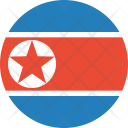 Korea North Flag Icon