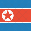 Korea North Flag Icon