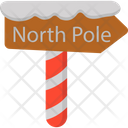 North Pole Sign Icon