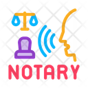 Legal Notary Service Icon