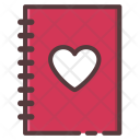 Notebook Love Valentine Icon