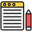 Notebook Textbook Drafting Pad Icon