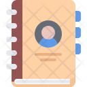 Notebook Contact Details Icon