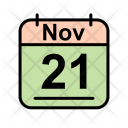 November Calendar Date Icon
