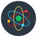 Nuclear Physics Atom Orbit Icon