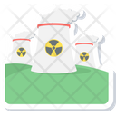 Nuclear Plant Cooling Tower Power Plant Icon